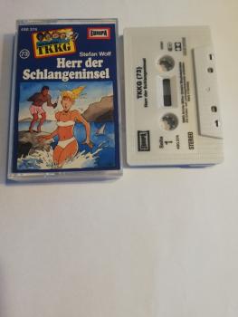 TKKG Folge 73 Herr der Schlangeninsel Grau mit Schwarzen Druck 490374 Europa(Kleines Fenster)